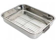 Kitchen Craft Stainless Steel Roasting Pan - Large Kitchen Craft Stainless Steel Roasting Pan - Large